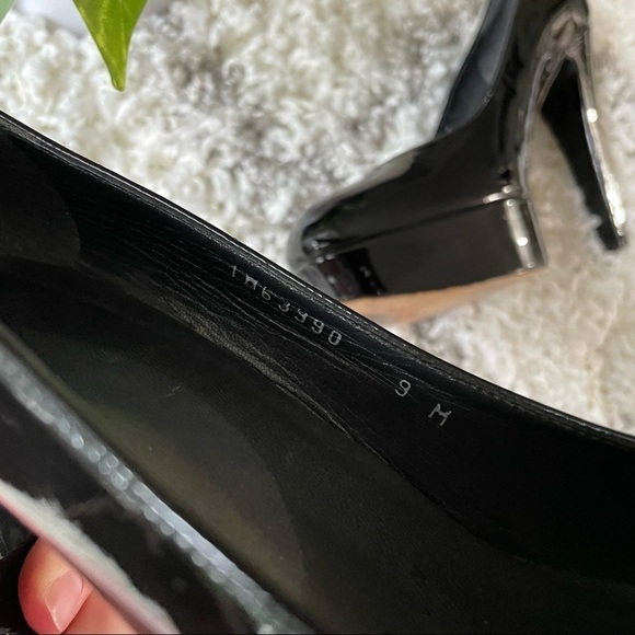 Stuart Weitzman Black Patent Shoes Heels Pumps size 9 - Picture 11 of 14